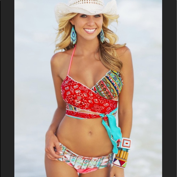 SOLD—FLORIDITA NEVER WORN HAND MADE BIKINI 8-10 - Picture 1 of 12